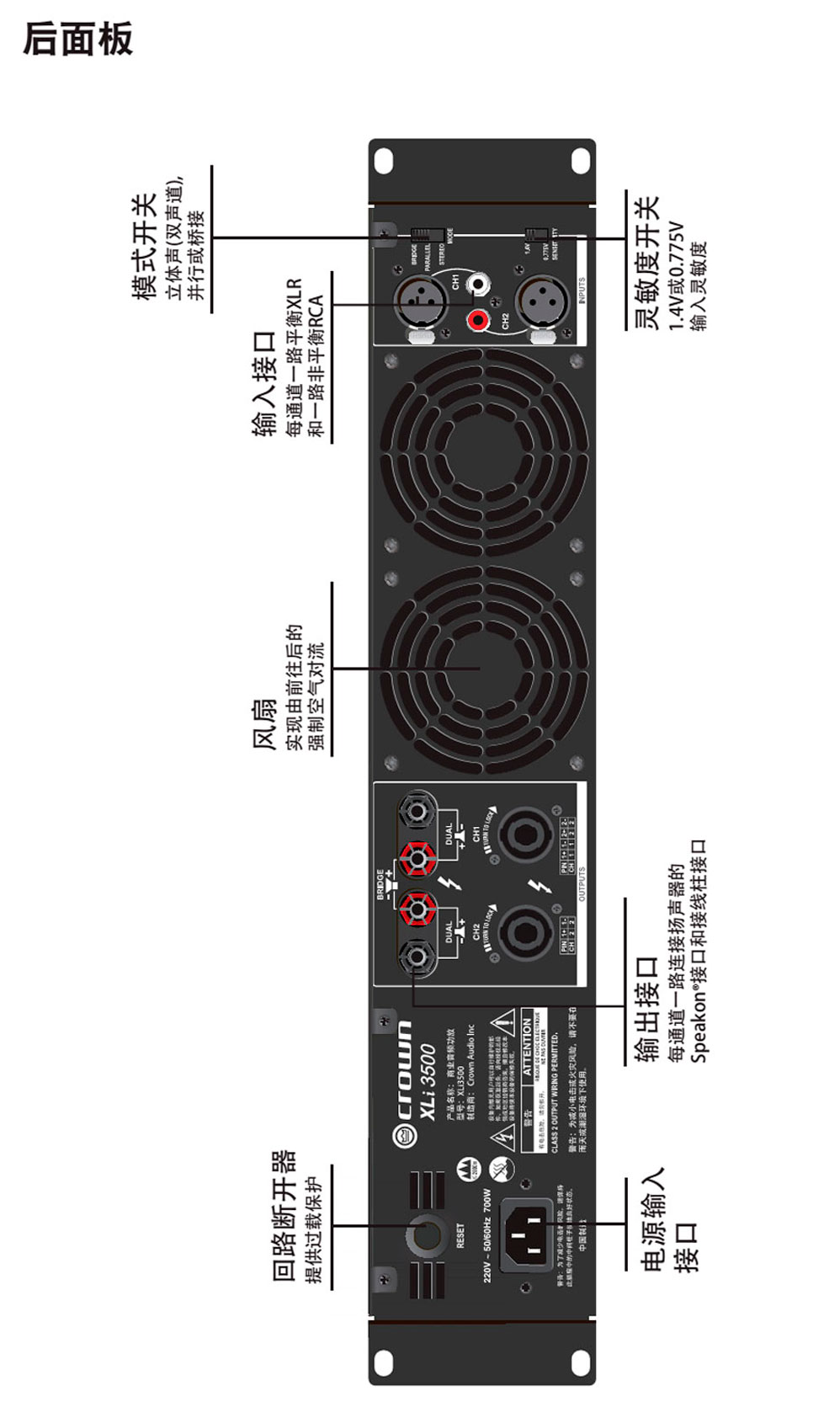 Crown 皇冠 XLI系列功放 XLi800 XLi1500 XLi2500 XLi3000 XLi3500 皇冠功放批發(fā) 皇冠功放代理 皇冠功放價(jià)格 美國皇冠功放 美國皇冠功放價(jià)格 皇冠功放